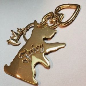 NEW Y2K JUICY COUTURE SCOTTIE DOGS HUGE KEY FOB KEYCHAIN PURSE FOB